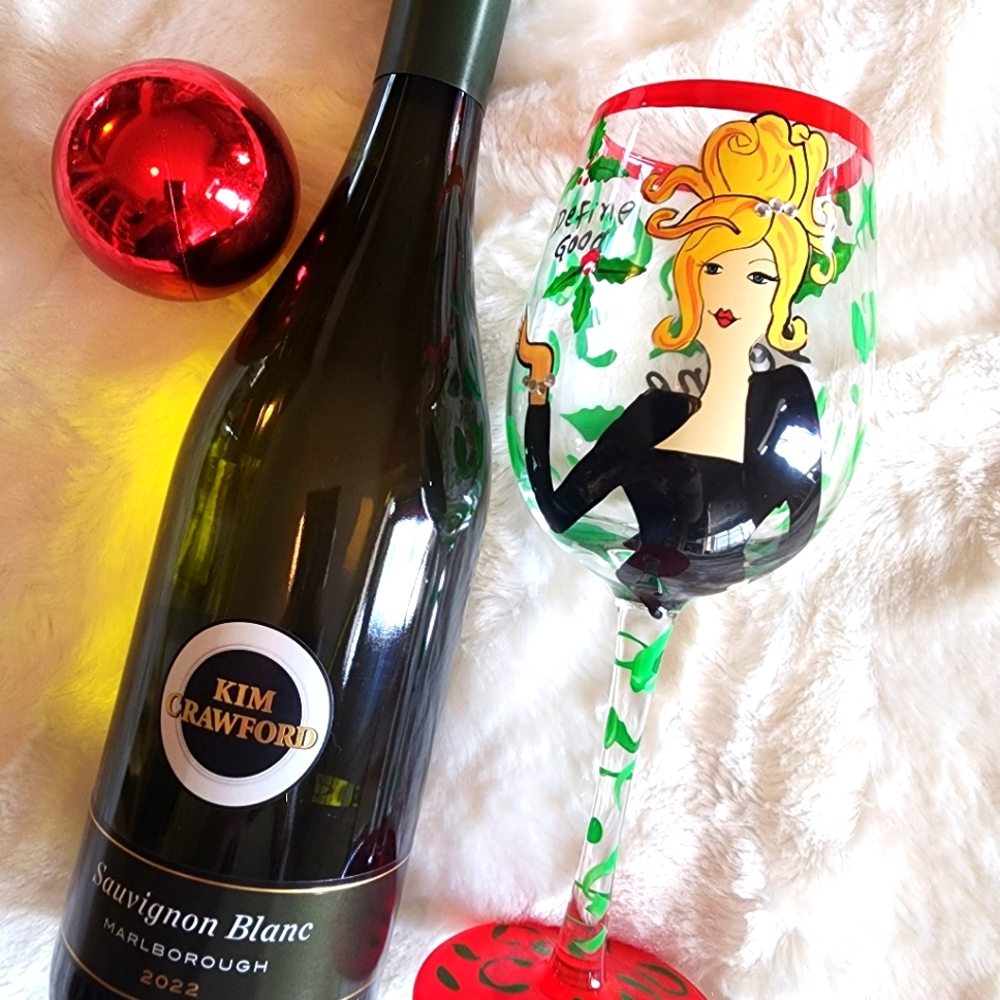 🆕️De-Lite Christmas Wine Glass